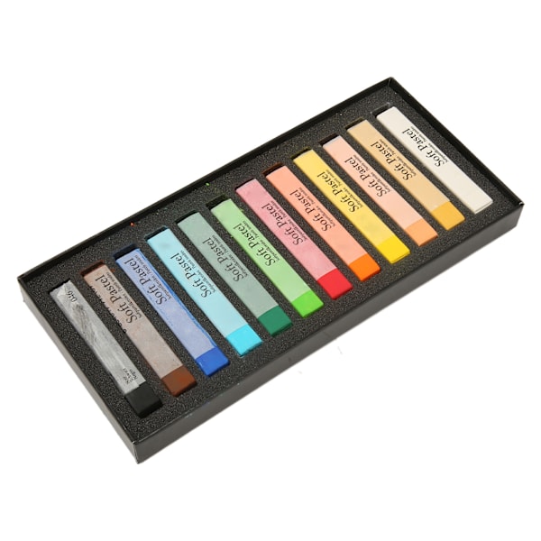 Bløde Pastelkridt 12 Farver Langtidsholdbare Kunstner Pastelkridt Sticks til Kontor Skole Kunst Tegning Maling Tilbehør
