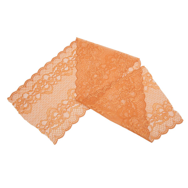 23 cm bredde 10 meter blonderemning strækbar klippbar DIY håndværk mesh nylon blonder stof bredt strækbart blonder til syning pude cremet tomat brun