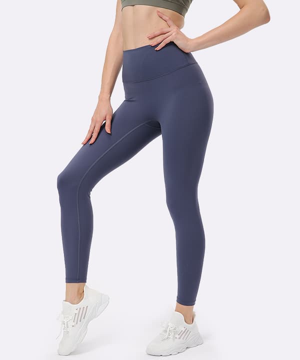 Stretch Workout Leggings med Høy Midje og Magekontroll (S)