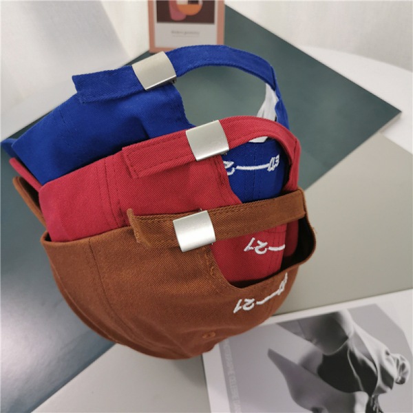 Hatt Brev Broderad Justerbar Baseballkeps Blue