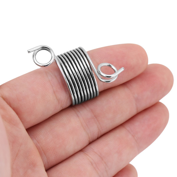 1 st rostfritt stål fingerborg garn stickning guide ring hantverk sömnad verktyg