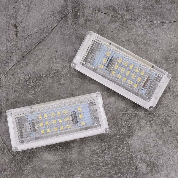 1 Par LED Nummerpladelys Lampe Baglygte Passer til E46 4D Sedan 1998-2005