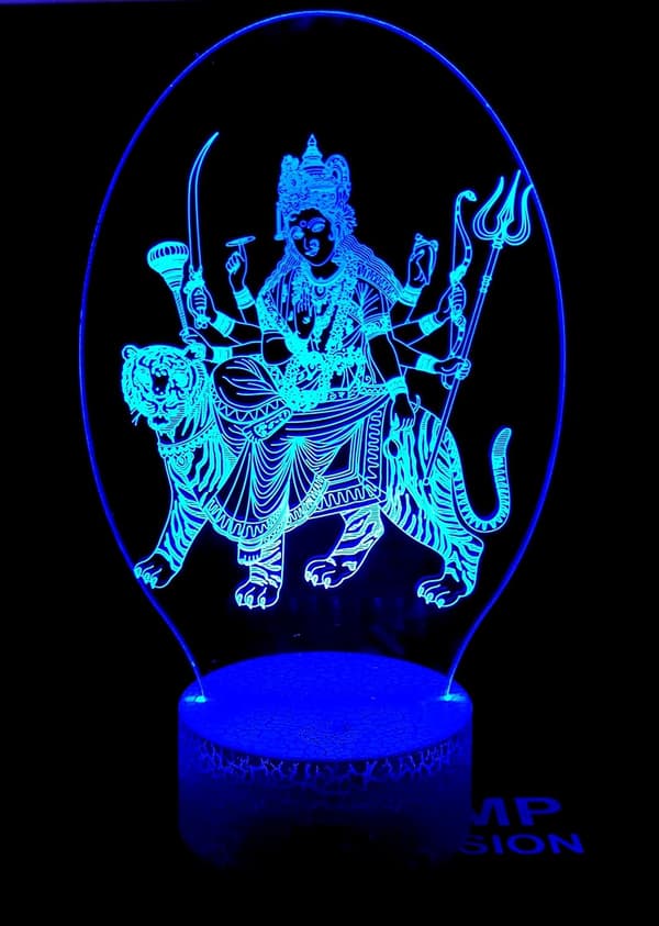3D Illusion Nattlampa Lord Hanuman Staty Bästa Present Idé D