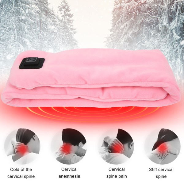 Outdoor Keep Warm USB Smart Electric Heating Scarf Neck Protection Neckerchief Accessory