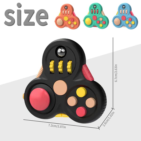 Fidget Pad Fidget Legetøj til voksne og børn - 4 stk. Stressaflastende sensorisk klikker-controller-legetøj, hjælper med ADHD autisme, påskekurv S 4PCS-B