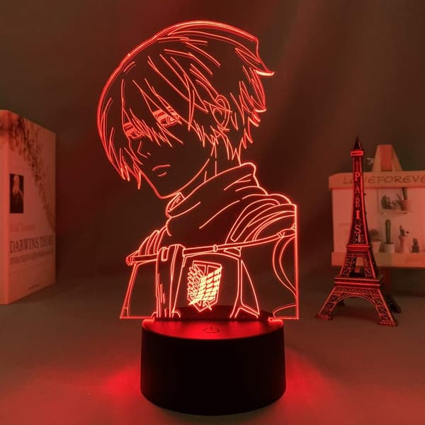 Attack on Titan Armin Arlert lampe Anime Lys 3D LED Natt L