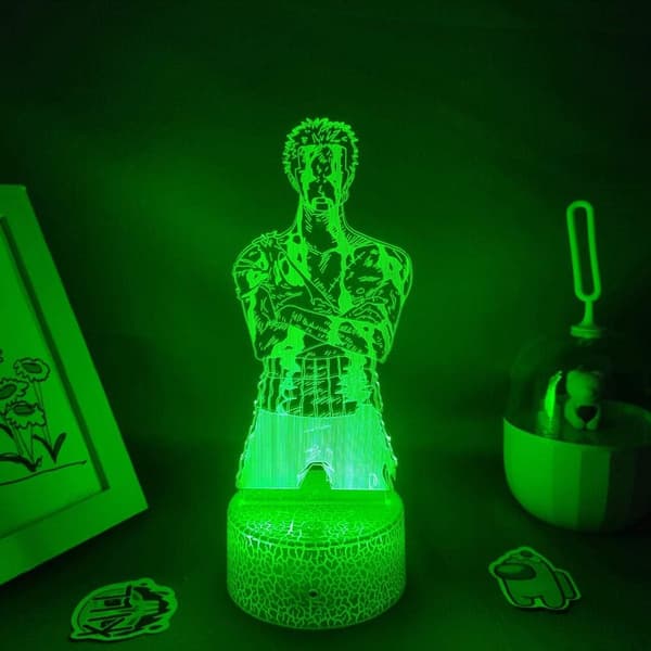 3D LED lampe 3D Illusion lampe Roronoa Zoro figur One Piece A