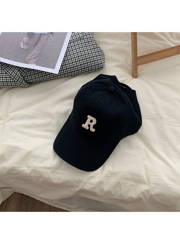 Ny baseballcaps for kvinner, brodert enkel student all-match Black