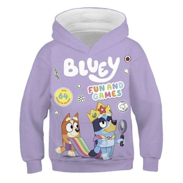 2024 Ny Blå Blå Blå Bingo Söt Pojkar Hoodie Realistisk 3D Tryckt Grafisk Huvtröja Flicka Pueple 4XL