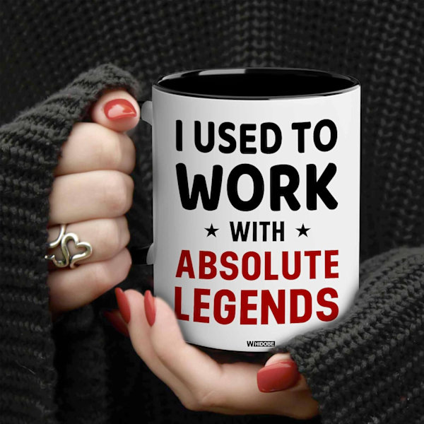 Jeg Plejede at Arbejde med en Absolut Legende Kollega Pensionering Nyt Job Farvel Arbejdsplads Kontor Chef, Held og Lykke med Nyt Job Kollega Accent Krus 11OZ