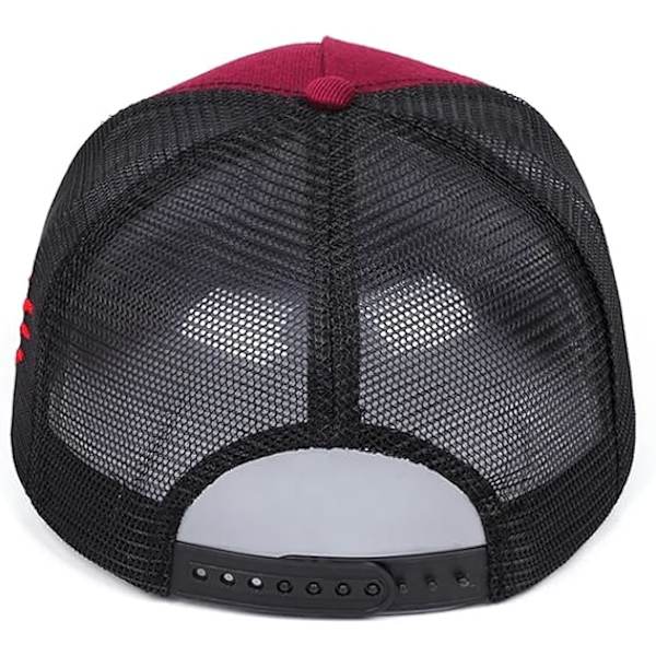 Baseballkeps i bomull med broderi, keps för män och kvinnor, snapback-kepsar, sommarkepsar, unisex hiphop-kepsar Red