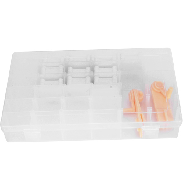 Broderigarn Organizer Box Mjölkvit Korsstygn Plast Spolar Manuell Lindningsmaskin