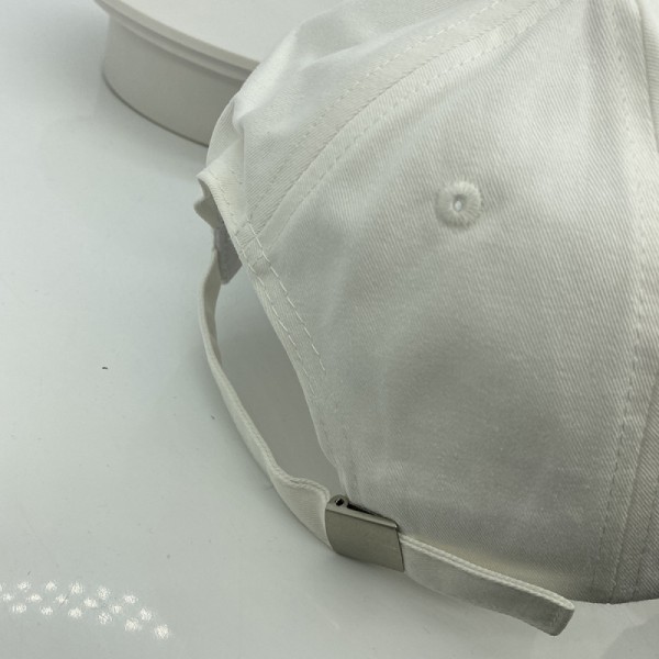 Hatt Broderad Bokstäver Justerbar Baseballkeps För Män En White