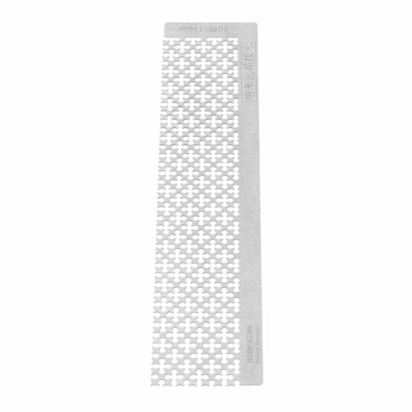 Rhinestone Maleri Lineal i Rustfrit Stål Tomme Gitre Point Drill Pen Lineal til 5D DIY136MM