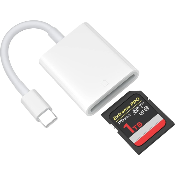 2 stk USB C SD-kortleser, Tiansong Memroy-kortleser Trail-kameravisning for Android Type C OTG-enhet Bærbar SD-kortadapter for MacBook Air/Pro