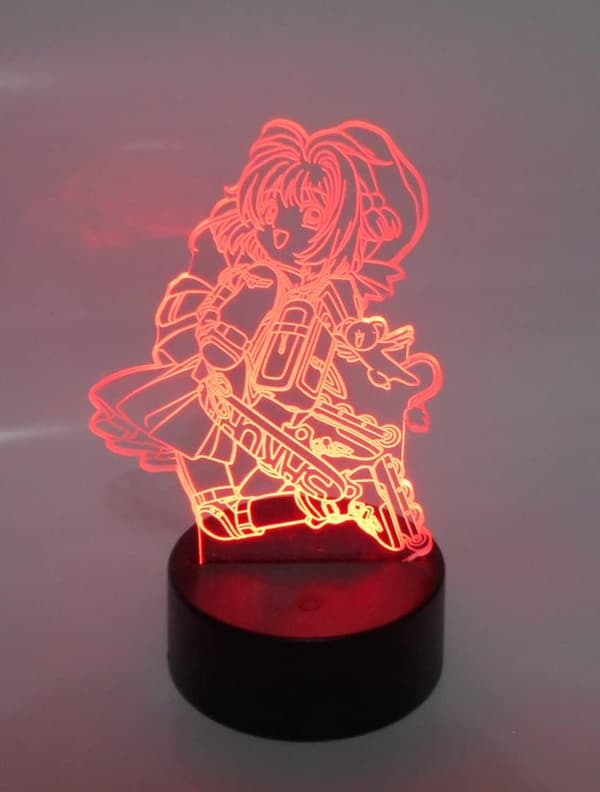 Card Captor Sakura Anime Rulleskøjte Laser Graveret 3D Effekt