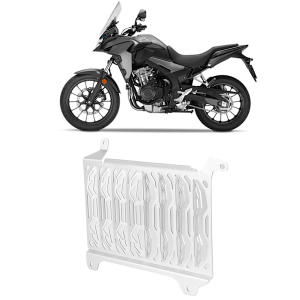 Motorcykelkylare Galler Skydd Grill Cover Skydd Passar för Honda CB500X 2019-2020 Krompläterad