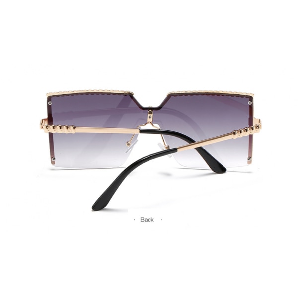 Fashion Ladies Metal Alloy Half Frame 100%UV Protection Solglasögon