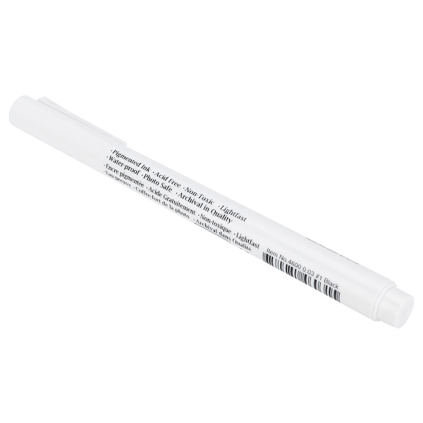 10 st Micron Liner Fineliner-pennor Svart bläck för ritning Skiss Modell Leksak (0,03 mm)