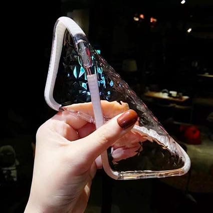Kompatibelt iPhone 11 Pro Max Cover, Krystalklar Slim Diamo
