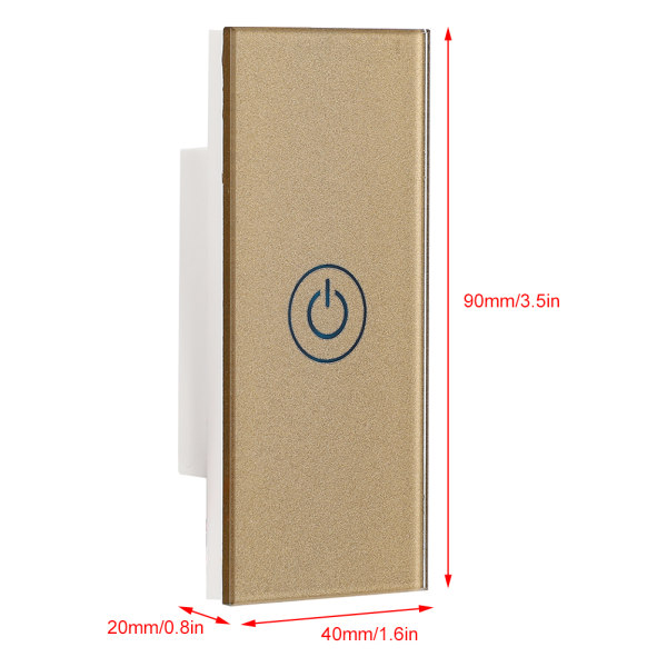 DC12V Touch Exit Button LED Swicth On/Off Dør Adgangskontrol System