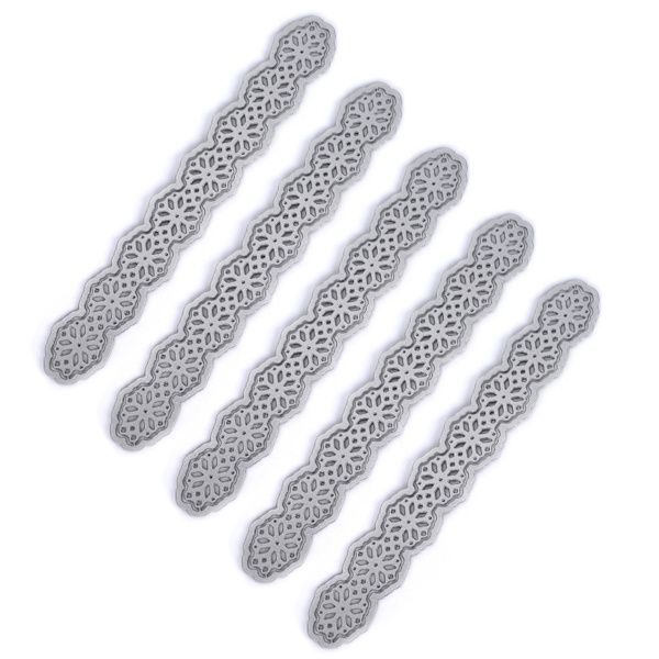 5 kpl metalliembossing-leikkuuterä hiiliteräksinen paperinveistokortti ontto linjamalli