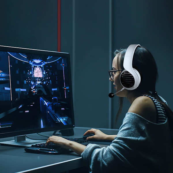 Pelikuulokkeet Dual Wireless Lossless 2.4G Bluetooth - Irrotettava Mikrofoni 50mm Kaiuttimet - PC:lle, PS4:lle, PS5:lle, Älypuhelimelle, MacBookille TA 2000 headphone