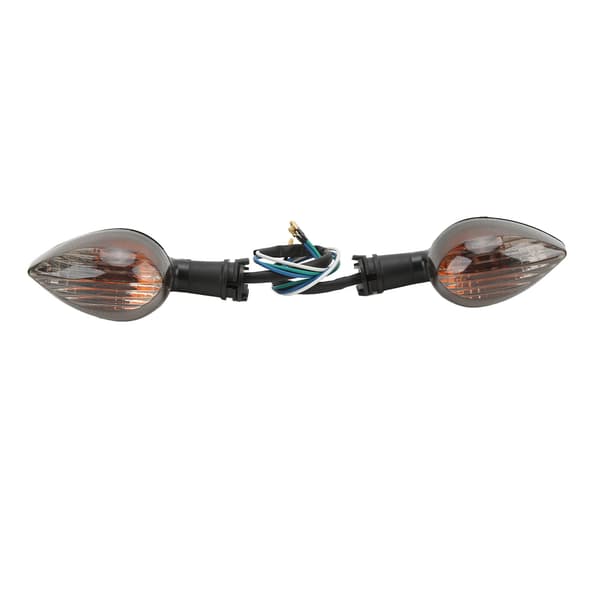 Par Blinklys Indikatorlys Foran Side 12V 6W Udskiftning til YZF R1 2009‑2014 Sort