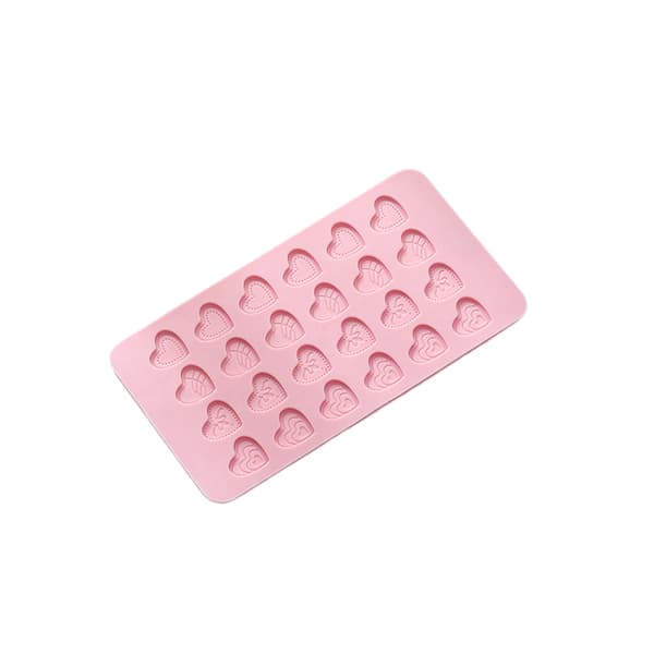 24 Love Mini Sukker Vendbar Form Hjerteformet Chokolade Mol