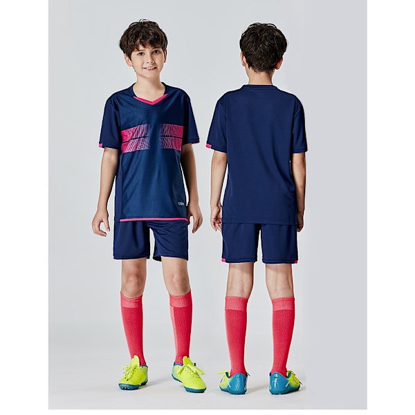 Anpassade barnfotbollströjor Kostym pojkar fotbollsuniformer Futebol tröjset fotbollsutrustning barn flickor sportkläder kläder White B XS
