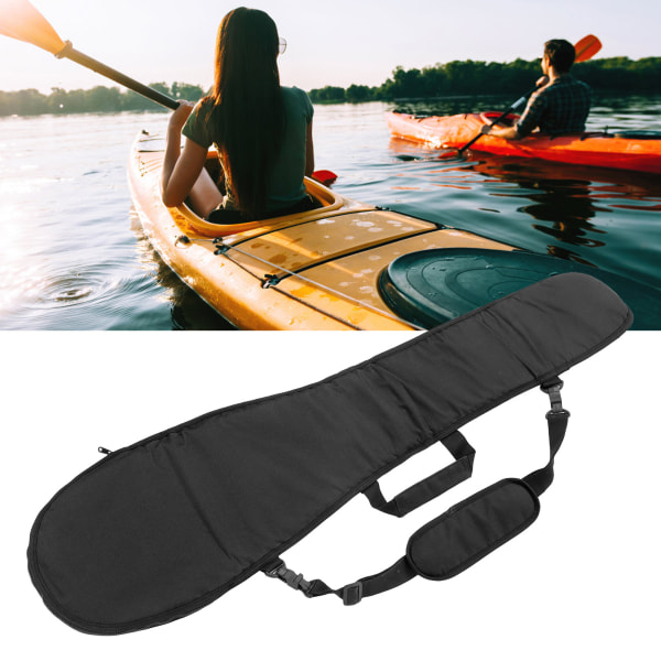 Kano Kajakk Split Paddle Bæreveske Båt Paddle Oppbevaringspose Holder Posedeksel for robåt Black