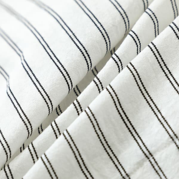 Stripete pyjamassett med korte ermer for smågutter, S (Hvit)