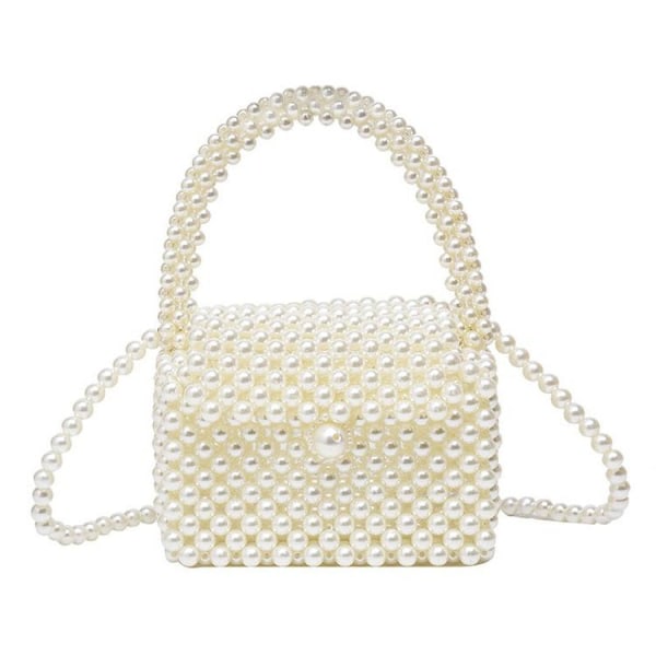 Kvinde Akryl Perle Clutch Besked Taske med Rem til Bryllup Aften Fest