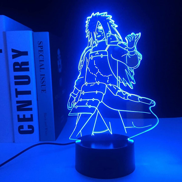 3D-lampa för barn Anime Figur Madara 3D LED-färger som ändrar T