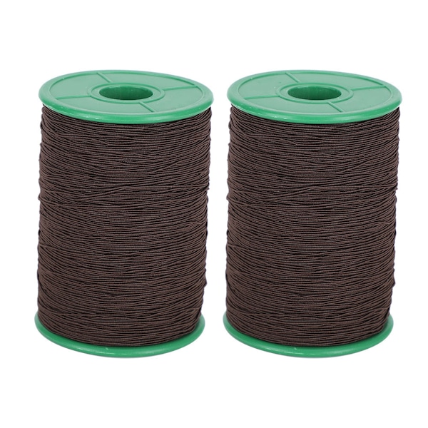 2 ruller elastisk snor perler tråd armbånd halskæde perlefremstilling sort 1mm 350meter/rulle