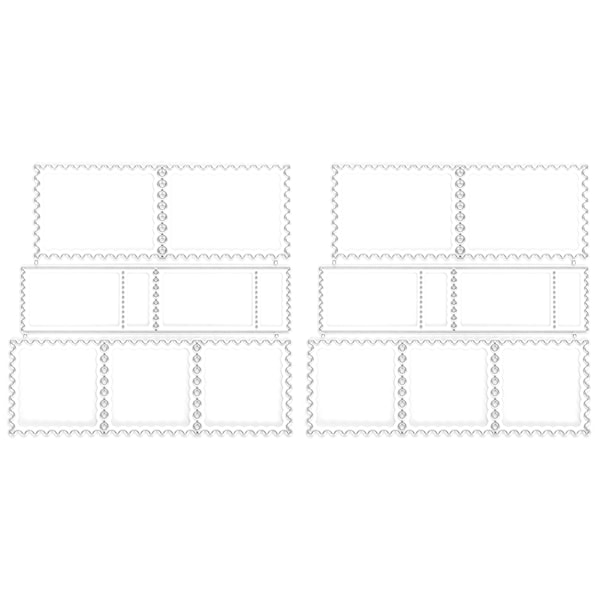 2Pcs Metal Cutting Die Stencil Stamp Frame DIY Scrapbooking Embossing Paper Cards Template