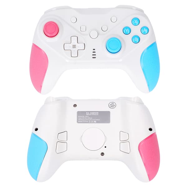 Trådbunden spelkontroll 4 programmerbara knappar 6 axelsensor USB-kontrollkonsol rosa blå