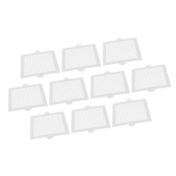 10 kpl kertakäyttöisiä hiustenkerääjiä Monikäyttöinen tehokas neliömäinen vedenpitävä vahva liimakertakäyttöinen suihkukaivon kansi kylpyhuoneeseen 10,5 cm/4,1 tuumaa