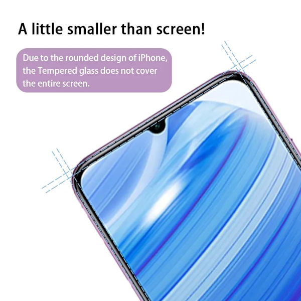 3 st härdat glas för Xiaomi Redmi 9A-skärm