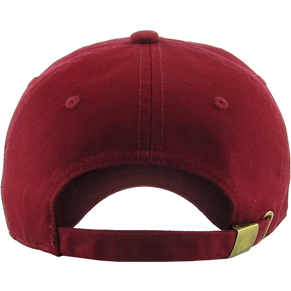 Låg profil bomulls keps män damer baseboll keps pappa hatt Adjus Burgundy