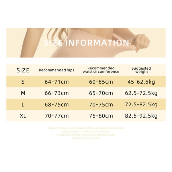 Shaper Briefs Bodysuit Butt Lifter Thigh Slimmer, Storlek L A167