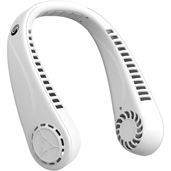 Kannettavat roottorittomat kaulatuulettimet näytöllä ja 5 nopeustasolla, USB ladattava, 360° viilentävä puettava henkilökohtainen tuuletin f