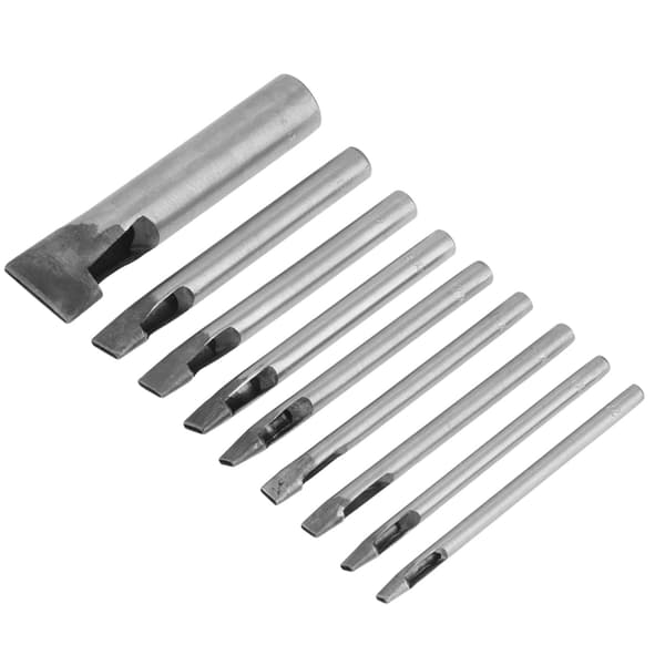 2mm 9-delad läderstansningskit med oval form