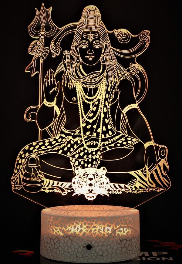 3D Illusion Natlampe Lord Hanuman Statue Bedste Gaveidé D