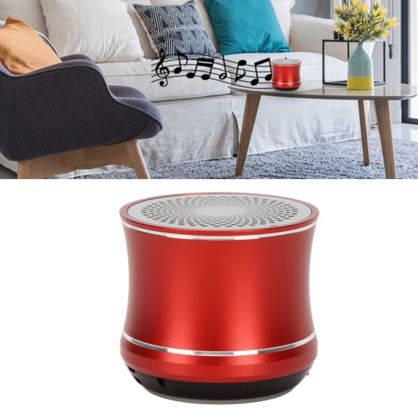 Mini Bluetooth-kaiutin IP67 vedenpitävä automaattinen yhteys Kannettava langaton kaiutin bassokaiuttimella suihkuhuoneeseen Pyöräautoon Red