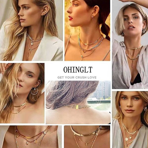 Magnetiskt halsband med skiktning, distanser för skiktning av halsband