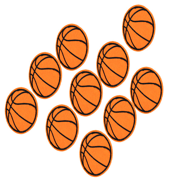 10 stk. kludlap fodbold basketball rugby bordtennis bold form DIY håndlavet syning tøj tilbehør (basketball)