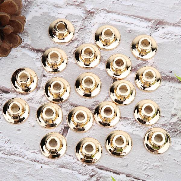 20 st högklackade metallskyddsskydd DIY skoskydd 12/14/17mm guld 17mm