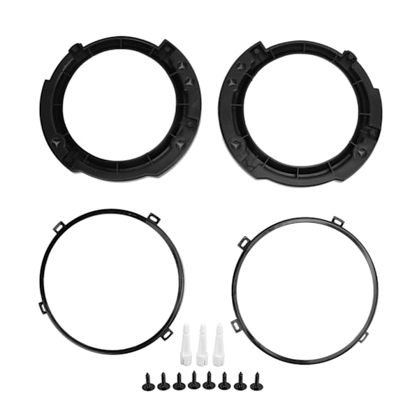 7 tommer rundt forlygte monteringsbeslag ring sæt med forlygte metal ring sort udskiftning til Jeep Wrangler JK 2007 til 2017