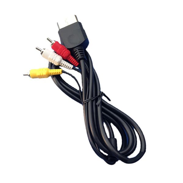 Spilkonsoll AV-kabel forhindrer interferens Plug and Play RCA lydvideokabel for Xbox 5,9ft